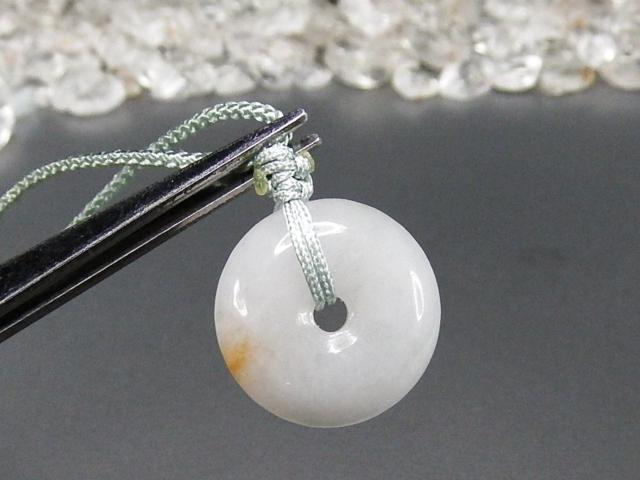 オレンジ柄入りラベンダーひすい本翡翠丸紐ネックレス天然石UK2-2-15Za < 女性アクセサリー/時計  オレンジ柄入りラベンダーひすい本翡翠丸紐ネックレス天然石UK2-2-15Za < 女性アクセサリー/時計の