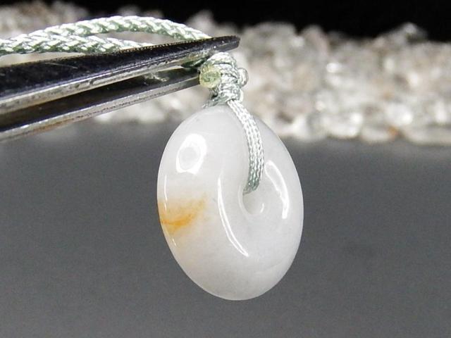 オレンジ柄入りラベンダーひすい本翡翠丸紐ネックレス天然石UK2-2-15Za < 女性アクセサリー/時計  オレンジ柄入りラベンダーひすい本翡翠丸紐ネックレス天然石UK2-2-15Za < 女性アクセサリー/時計の