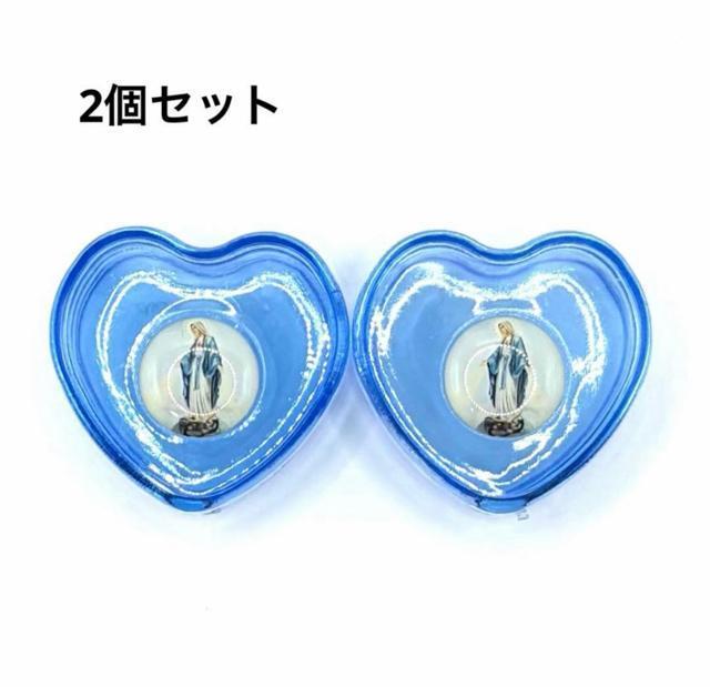 新品未使用 小物入れ 無原罪のマリア ハート ブルー 2個セット < インテリア/ライフ 新品未使用 小物入れ 無原罪のマリア ハート ブルー 2個セット < インテリア/ライフの