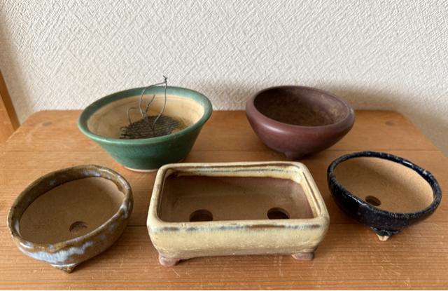 O 盆栽鉢 豆盆栽鉢 山野草鉢 多肉植物鉢 植木鉢 5鉢セット陶器製 落款印あり < ペット/手芸/園芸 O 盆栽鉢 豆盆栽鉢 山野草鉢 多肉植物鉢 植木鉢 5鉢セット陶器製 落款印あり < ペット/手芸/園芸の