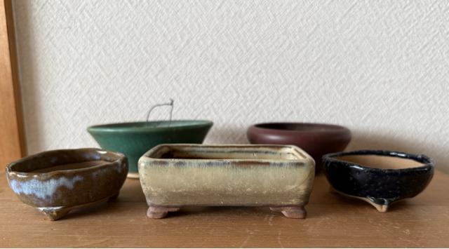 O 盆栽鉢 豆盆栽鉢 山野草鉢 多肉植物鉢 植木鉢 5鉢セット陶器製 落款印あり < ペット/手芸/園芸 O 盆栽鉢 豆盆栽鉢 山野草鉢 多肉植物鉢 植木鉢 5鉢セット陶器製 落款印あり < ペット/手芸/園芸の