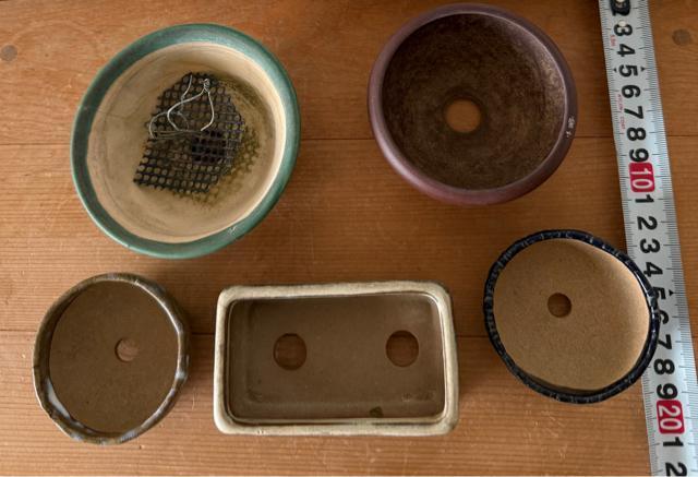 O 盆栽鉢 豆盆栽鉢 山野草鉢 多肉植物鉢 植木鉢 5鉢セット陶器製 落款印あり < ペット/手芸/園芸 O 盆栽鉢 豆盆栽鉢 山野草鉢 多肉植物鉢 植木鉢 5鉢セット陶器製 落款印あり < ペット/手芸/園芸の