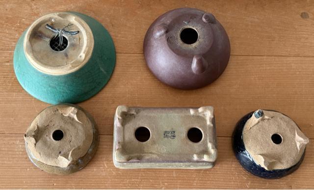 O 盆栽鉢 豆盆栽鉢 山野草鉢 多肉植物鉢 植木鉢 5鉢セット陶器製 落款印あり < ペット/手芸/園芸 O 盆栽鉢 豆盆栽鉢 山野草鉢 多肉植物鉢 植木鉢 5鉢セット陶器製 落款印あり < ペット/手芸/園芸の