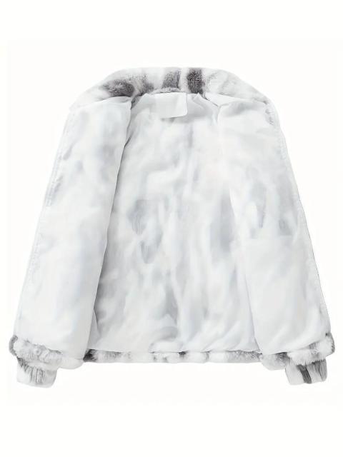 超お買い得3990円★メンズ プラッシュ フェイクファー ジャケット - ジッパーフロント USAサイズS(日本サイズL相当) < 男性ファッション 超お買い得3990円★メンズ プラッシュ フェイクファー ジャケット - ジッパーフロント USAサイズS(日本サイズL相当) < 男性ファッションの