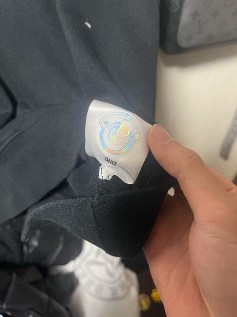 MONCLER �����N���[�� �X�E�F�b�g �g���[�i�[ �u���b�N ���S �� �u�����h�� 