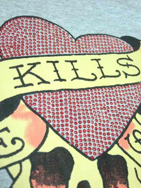 †Ed Hardy†Love Kills Slowly†エドハーディー†ラインストーン†Tシャツ† < ブランド  †Ed Hardy†Love Kills Slowly†エドハーディー†ラインストーン†Tシャツ† < ブランドの