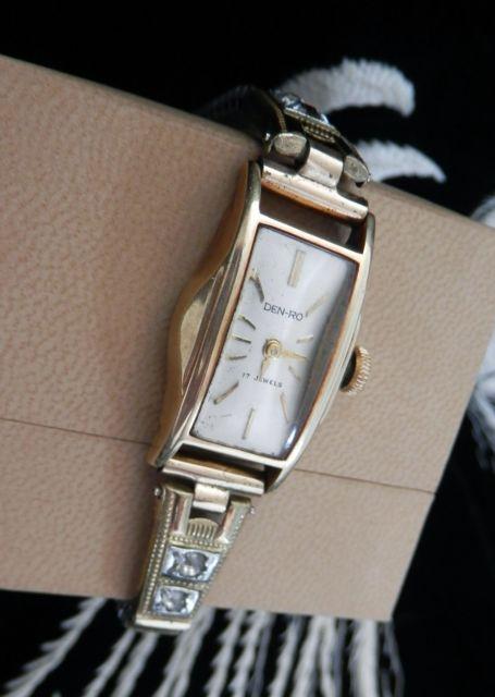 ■■ゴールドケース&オリジナルベルト、DEN-RO17石! < 女性アクセサリー/時計  ■■ゴールドケース&オリジナルベルト、DEN-RO17石!  < 女性アクセサリー/時計の