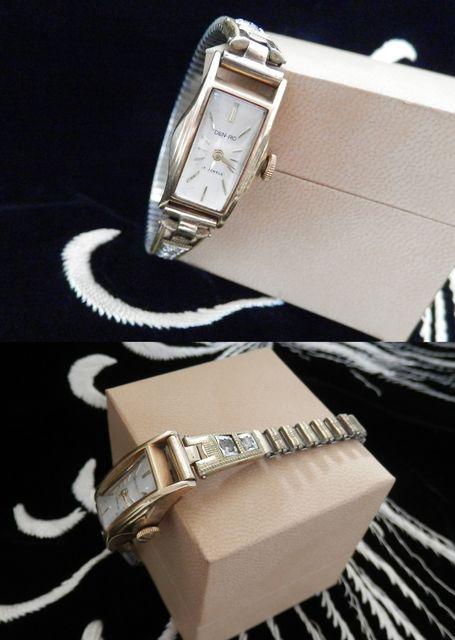 ■■ゴールドケース&オリジナルベルト、DEN-RO17石! < 女性アクセサリー/時計  ■■ゴールドケース&オリジナルベルト、DEN-RO17石! < 女性アクセサリー/時計の