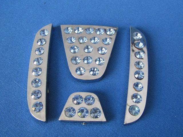 ●HONDA Hマーク VIPスワロフスキー風 オーナメント プレートSET! < 自動車/バイク ●HONDA Hマーク VIPスワロフスキー風 オーナメント プレートSET! < 自動車/バイク