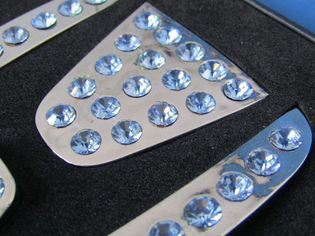 ●HONDA Hマーク VIPスワロフスキー風 オーナメント プレートSET! < 自動車/バイク ●HONDA Hマーク VIPスワロフスキー風 オーナメント プレートSET! < 自動車/バイク