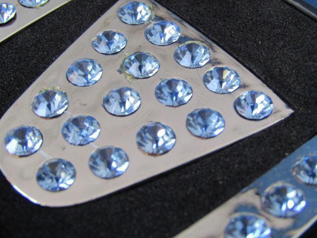 ●HONDA Hマーク VIPスワロフスキー風 オーナメント プレートSET! < 自動車/バイク ●HONDA Hマーク VIPスワロフスキー風 オーナメント プレートSET! < 自動車/バイク