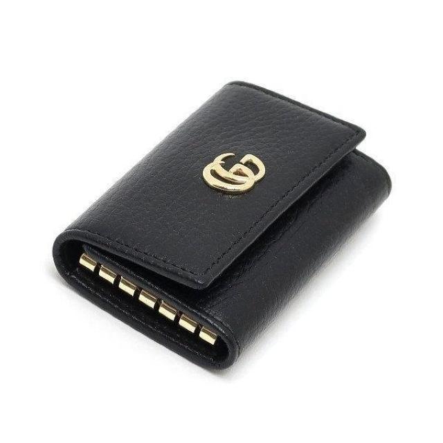 ◆ 本物 新品同様 ◆ GUCCI グッチ 6連キーケース ブラック 黒 GG レザー キーケース 保存袋 箱 人気 456118 < ブランド  ◆ 本物 新品同様 ◆ GUCCI グッチ 6連キーケース ブラック 黒 GG レザー キーケース 保存袋 箱 人気 456118 < ブランドの