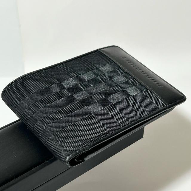 美品 BURBERRY バーバリー ノバチェック ナイロン キャンバス レザー 二つ折り 財布 < ブランド 美品 BURBERRY バーバリー ノバチェック ナイロン キャンバス レザー 二つ折り 財布 < ブランドの
