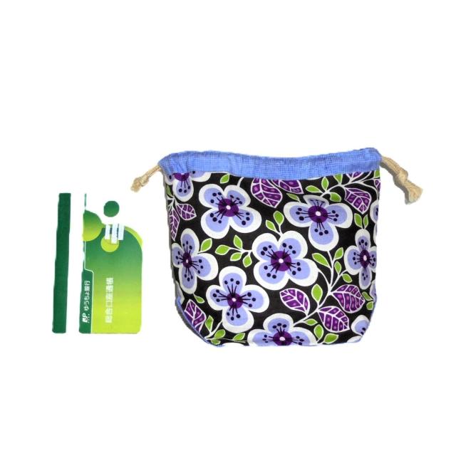 【底マチ幅が広い巾着】◆ヴェラブラッドリー◆【Plum Petals】 < 女性ファッション 【底マチ幅が広い巾着】◆ヴェラブラッドリー◆【Plum Petals】 < 女性ファッションの