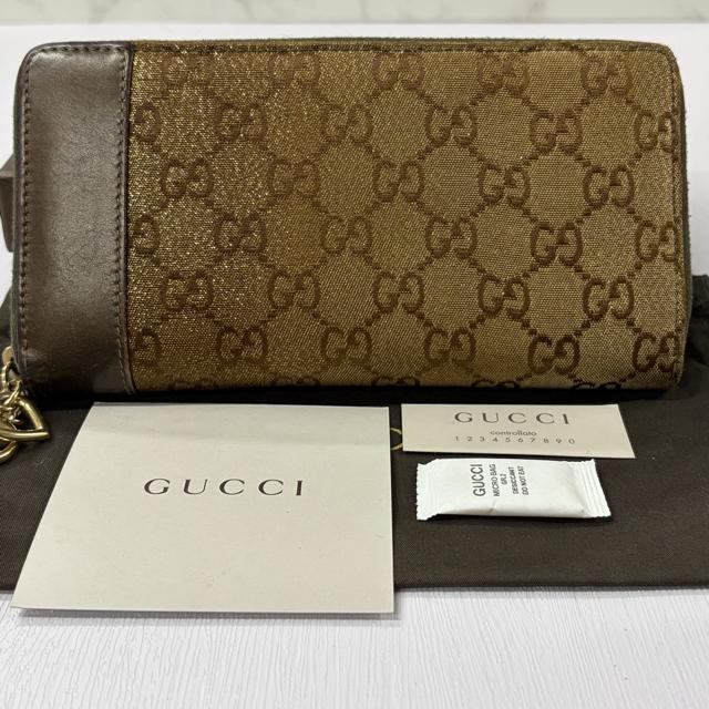 グッチ GUCCI 財布 長財布 GGキャンバス ハートチャーム ラウンドファスナー レディース < ブランド グッチ GUCCI 財布 長財布 GGキャンバス ハートチャーム ラウンドファスナー レディース < ブランドの