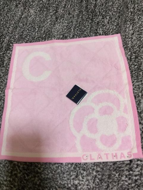 レア 新品 CLATHAS クレイサス タオル ハンカチ ピンク < ブランド レア 新品 CLATHAS クレイサス タオル ハンカチ ピンク < ブランドの