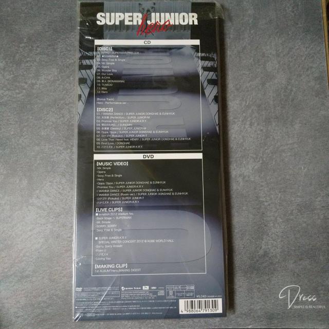 SUPER JUNIORypՁzHero [2CD+DVD]<񐶎Y>  ^gObY 