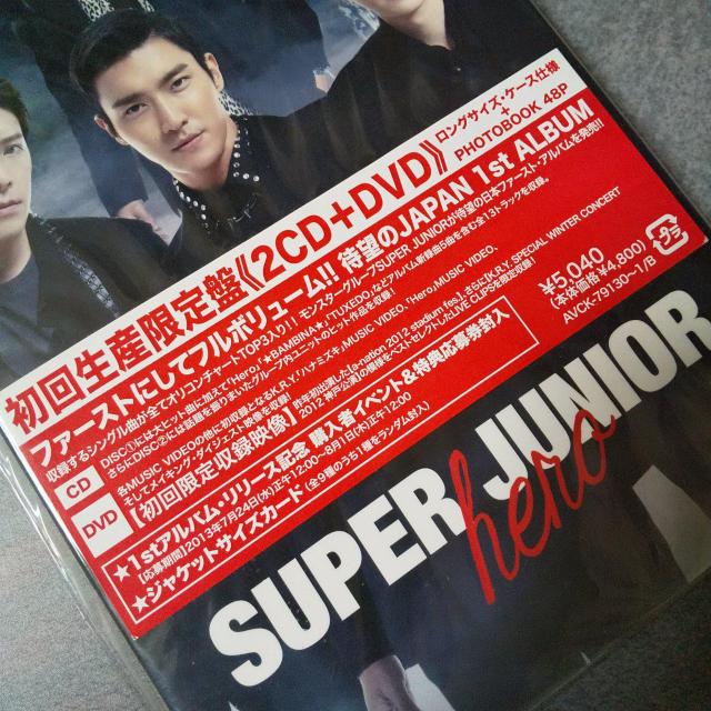 SUPER JUNIORypՁzHero [2CD+DVD]<񐶎Y>  ^gObY 