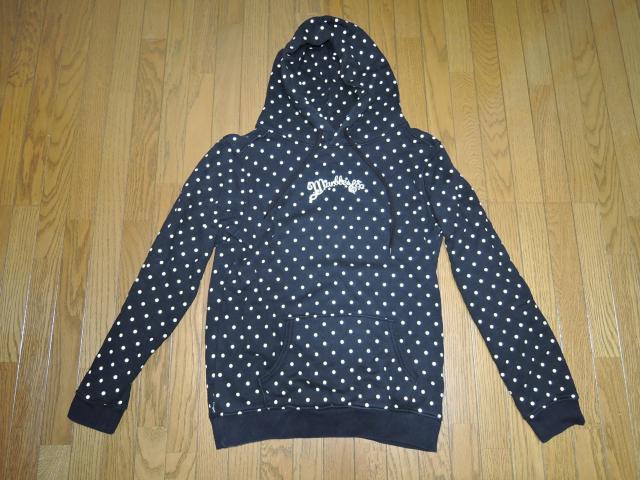 MARBLES マーブルズ ドット柄 スウェット パーカー M 黒白 プルオーバー TMT < ブランド  MARBLES マーブルズ ドット柄 スウェット パーカー M 黒白 プルオーバー TMT  < ブランドの