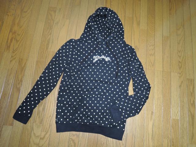 MARBLES マーブルズ ドット柄 スウェット パーカー M 黒白 プルオーバー TMT < ブランド  MARBLES マーブルズ ドット柄 スウェット パーカー M 黒白 プルオーバー TMT < ブランドの