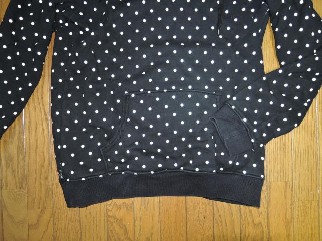 MARBLES マーブルズ ドット柄 スウェット パーカー M 黒白 プルオーバー TMT < ブランド  MARBLES マーブルズ ドット柄 スウェット パーカー M 黒白 プルオーバー TMT < ブランドの