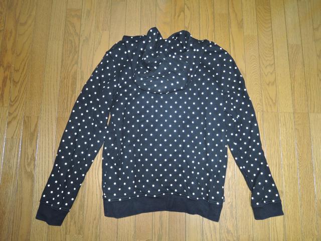 MARBLES マーブルズ ドット柄 スウェット パーカー M 黒白 プルオーバー TMT < ブランド  MARBLES マーブルズ ドット柄 スウェット パーカー M 黒白 プルオーバー TMT < ブランドの