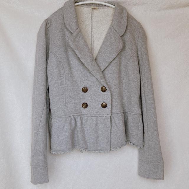 アクシーズ 長袖 テーラード カジュアル ジャケット ライトグレー M axes femme N2m < ブランド  アクシーズ 長袖 テーラード カジュアル ジャケット ライトグレー M axes femme N2m  < ブランドの