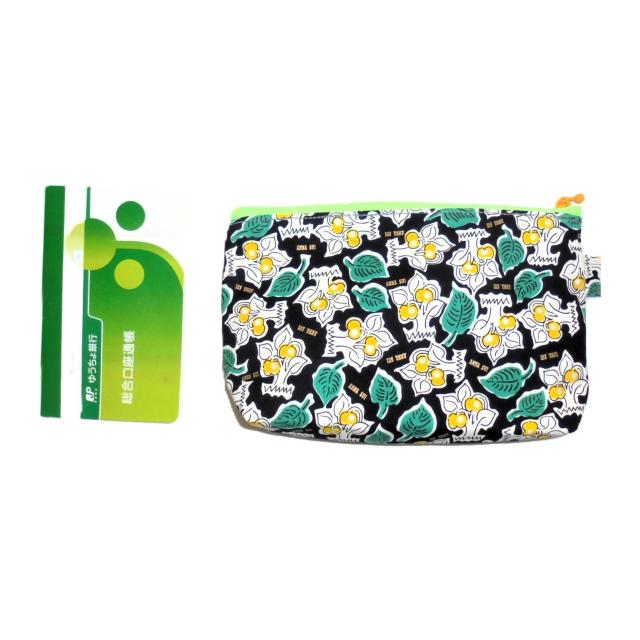 【21p幅】◆ANNA SUI◆アナスイ◆黄色チェリー×黒地◆ファスナーポーチ < 女性ファッション 【21p幅】◆ANNA SUI◆アナスイ◆黄色チェリー×黒地◆ファスナーポーチ < 女性ファッションの