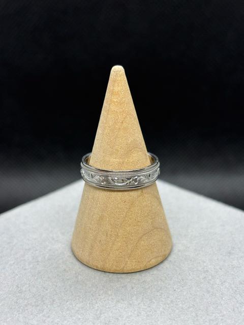 ���� K18WG Pt900 �z���C�g�S�[���h �v���`�i �����O �w�� 