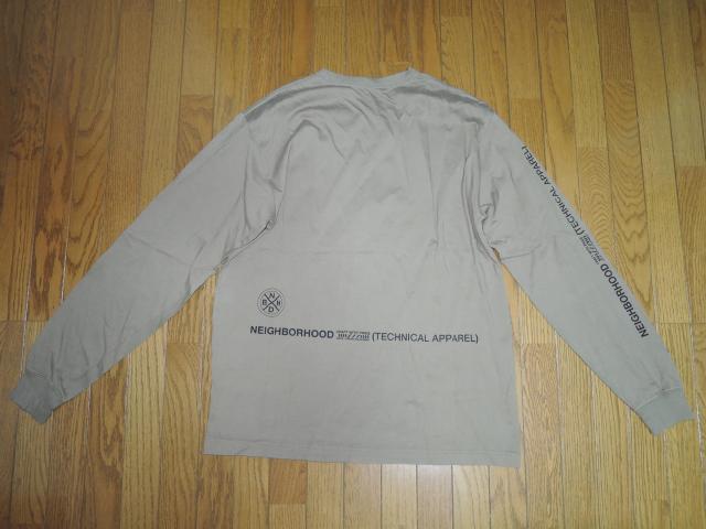 NEIGHBORHOOD ネイバーフッド ロンTシャツ M カーキ系 長袖Tシャツ ロゴ LOGO カットソー < ブランド  NEIGHBORHOOD ネイバーフッド ロンTシャツ M カーキ系 長袖Tシャツ ロゴ LOGO カットソー < ブランドの