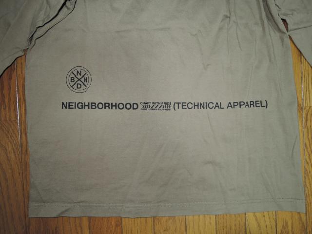 NEIGHBORHOOD ネイバーフッド ロンTシャツ M カーキ系 長袖Tシャツ ロゴ LOGO カットソー < ブランド  NEIGHBORHOOD ネイバーフッド ロンTシャツ M カーキ系 長袖Tシャツ ロゴ LOGO カットソー < ブランドの