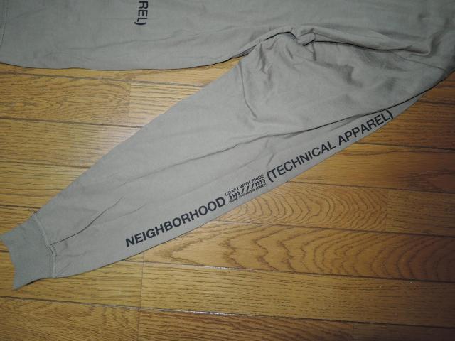 NEIGHBORHOOD ネイバーフッド ロンTシャツ M カーキ系 長袖Tシャツ ロゴ LOGO カットソー < ブランド  NEIGHBORHOOD ネイバーフッド ロンTシャツ M カーキ系 長袖Tシャツ ロゴ LOGO カットソー < ブランドの