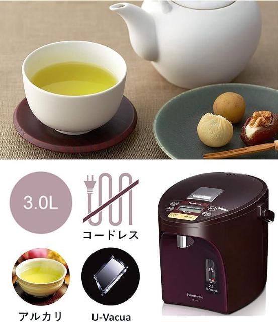 【中古】パナソニック 電気ポット 3.0リットル 真空断熱 省エネ保温 お好み温度調節 NC-SU304-T < 家電/AV 【中古】パナソニック 電気ポット 3.0リットル 真空断熱 省エネ保温 お好み温度調節 NC-SU304-T < 家電/AVの