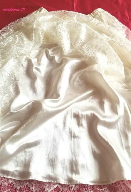 mystic 総レース光沢 上品 裏地サテン ウエストゴム入り ロングスカート < 女性ファッション mystic 総レース光沢 上品 裏地サテン ウエストゴム入り ロングスカート < 女性ファッションの