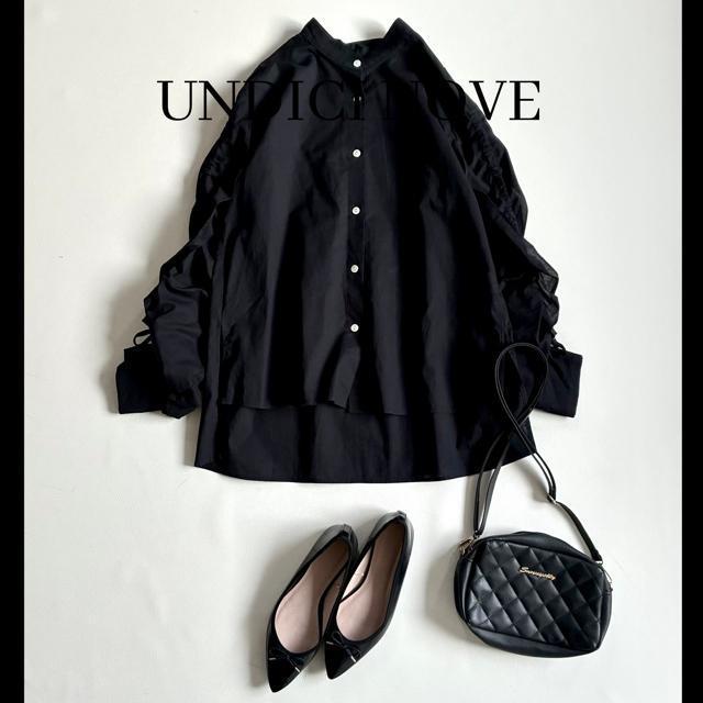 ◆美品◆ウンディッチノーベ◆フリルスリーブコットンブラウス◆長袖◆黒◆ゆったりM < 女性ファッション ◆美品◆ウンディッチノーベ◆フリルスリーブコットンブラウス◆長袖◆黒◆ゆったりM < 女性ファッションの