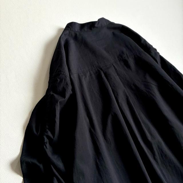 ◆美品◆ウンディッチノーベ◆フリルスリーブコットンブラウス◆長袖◆黒◆ゆったりM < 女性ファッション ◆美品◆ウンディッチノーベ◆フリルスリーブコットンブラウス◆長袖◆黒◆ゆったりM < 女性ファッションの