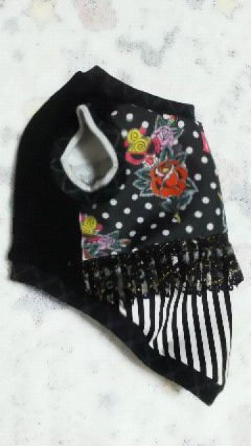 ハンドメイド*ヒスミニTシャツ*バラ 黒・フリル・ストライプ・犬用*S < ペット/手芸/園芸  ハンドメイド*ヒスミニTシャツ*バラ 黒・フリル・ストライプ・犬用*S < ペット/手芸/園芸の