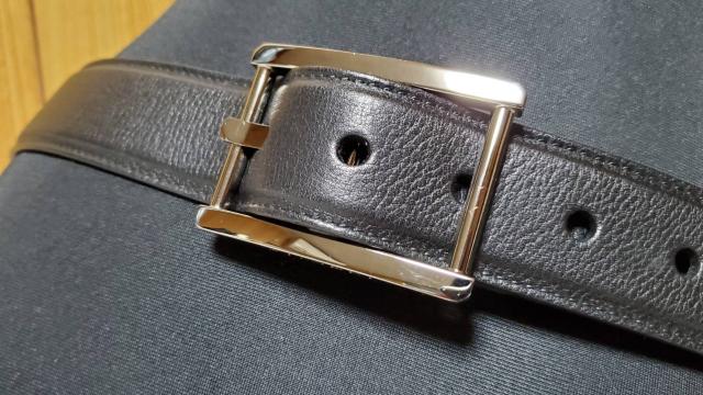 正規美 ブルガリ オクト レッタンゴロ クラシックスクエアバックルベルト 黒 113p 調節可 < ブランド  正規美 ブルガリ オクト レッタンゴロ クラシックスクエアバックルベルト 黒 113p 調節可 < ブランドの