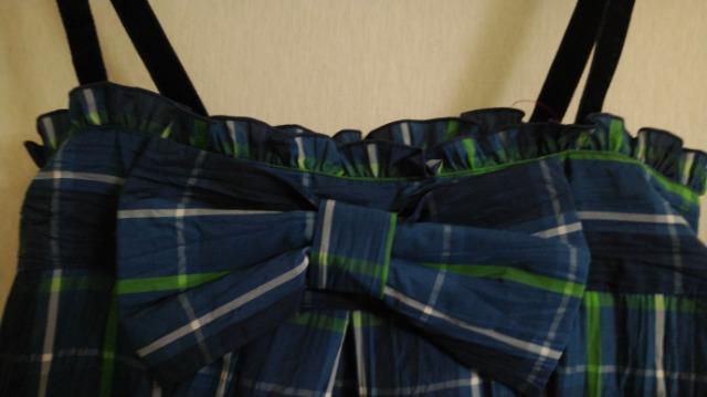 リボン付青紺緑チェックベビードールOP◆クラロリ姫系◆セット割 < ブランド リボン付青紺緑チェックベビードールOP◆クラロリ姫系◆セット割 < ブランドの