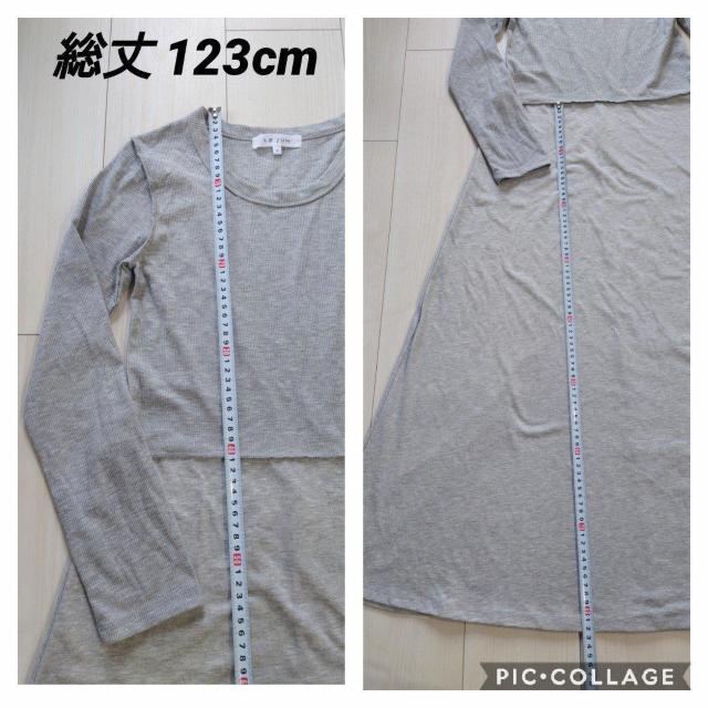 LE JUN ロングワンピース グレー サイズF < 女性ファッション  LE JUN ロングワンピース グレー サイズF < 女性ファッションの