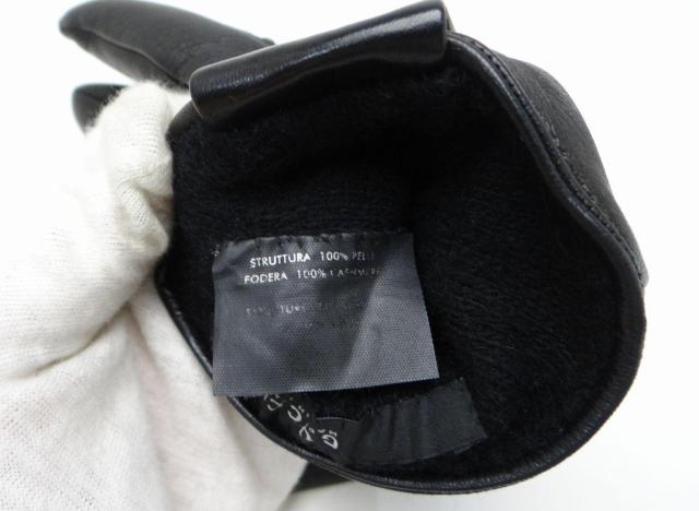 GUCCI グッチ 紋章 クレスト レザー グローブ 手袋 #8 1/2 ブラック<USED>【送料無料】 < ブランド GUCCI グッチ 紋章 クレスト レザー グローブ 手袋 #8 1/2 ブラック<USED>【送料無料】 < ブランドの