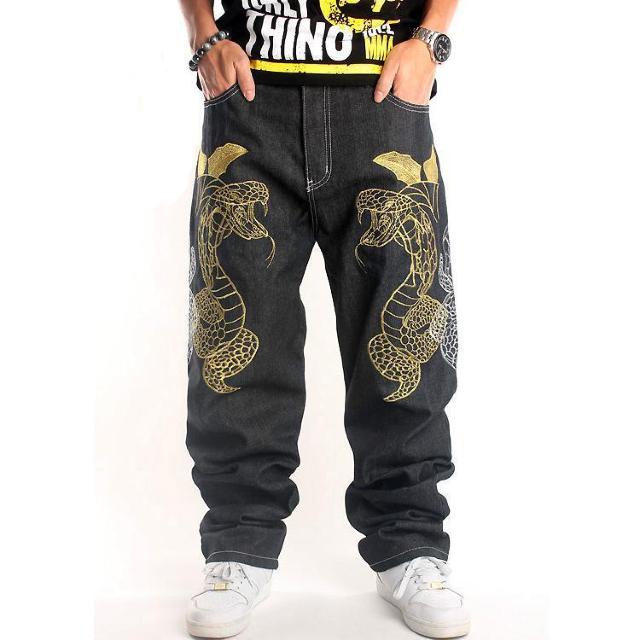 新品 和柄スタイル刺繍ジーンズ ビッグサイズ【44】インチデニムジーンズバギー < 男性ファッション  新品 和柄スタイル刺繍ジーンズ ビッグサイズ【44】インチデニムジーンズバギー < 男性ファッションの