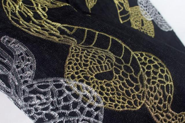 新品 和柄スタイル刺繍ジーンズ ビッグサイズ【44】インチデニムジーンズバギー < 男性ファッション  新品 和柄スタイル刺繍ジーンズ ビッグサイズ【44】インチデニムジーンズバギー < 男性ファッションの