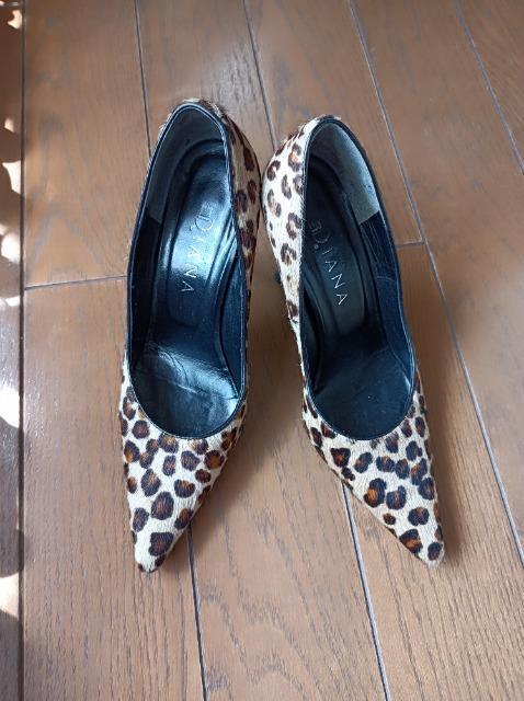 DIANA★ヒョウ柄ハイヒールパンプス★カッコイイ★素敵★ダイアナ★ < 女性ファッション DIANA★ヒョウ柄ハイヒールパンプス★カッコイイ★素敵★ダイアナ★ < 女性ファッションの
