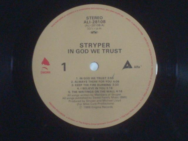 y88NՑѕtLP zi̐iIN GOD WE TRUSTj / XgCp[iSTRYPERj  CD/DVD/rfI 