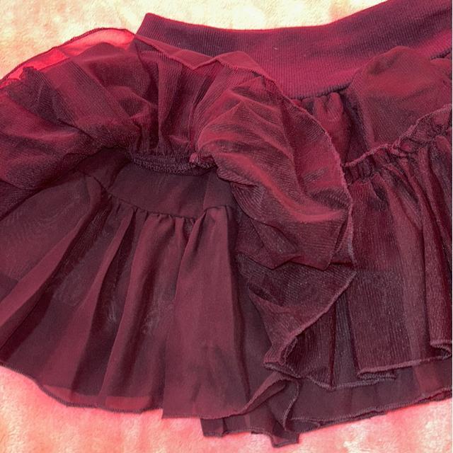 チュールフリル ボリュームミニスカ 美品 < 女性ファッション  チュールフリル ボリュームミニスカ 美品 < 女性ファッションの