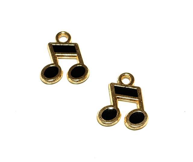 574 黒色の音符チャーム 2個 エナメルパーツ音楽 < ペット/手芸/園芸 574 黒色の音符チャーム 2個 エナメルパーツ音楽 < ペット/手芸/園芸の