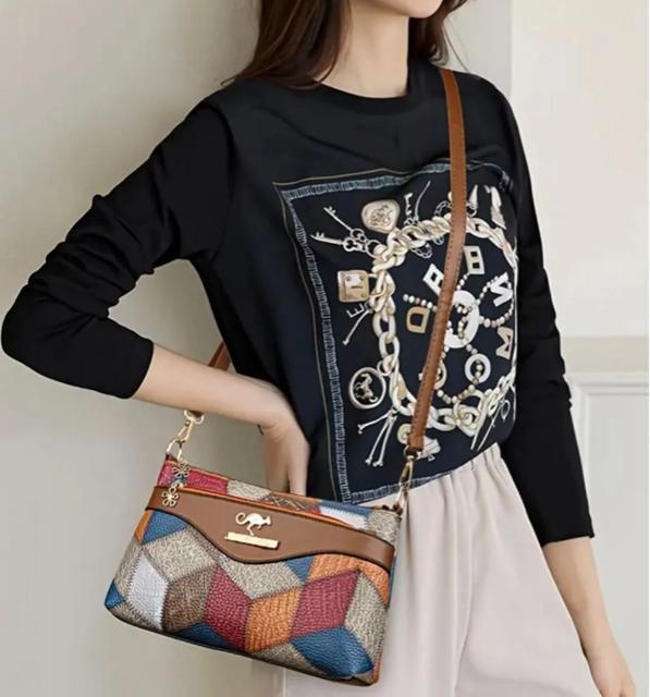 �V�����_�[�o�b�O PU���U�[ �􉽊w�͗l �J�[�L �� �����t�@�b�V������ 