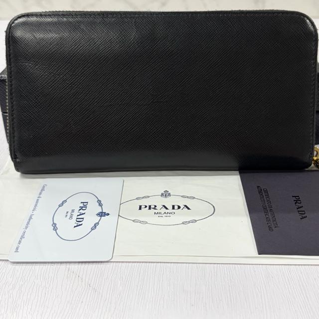 プラダ PRADA 財布 長財布 サフィアーノ シャイン ラウンドファスナー レディース < ブランド プラダ PRADA 財布 長財布 サフィアーノ シャイン ラウンドファスナー レディース < ブランドの