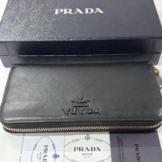 プラダ PRADA 財布 長財布 サフィアーノ シャイン ラウンドファスナー レディース < ブランド プラダ PRADA 財布 長財布 サフィアーノ シャイン ラウンドファスナー レディース < ブランドの